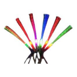 Varita 26 Cm Fibra Optica Led Multicolor
