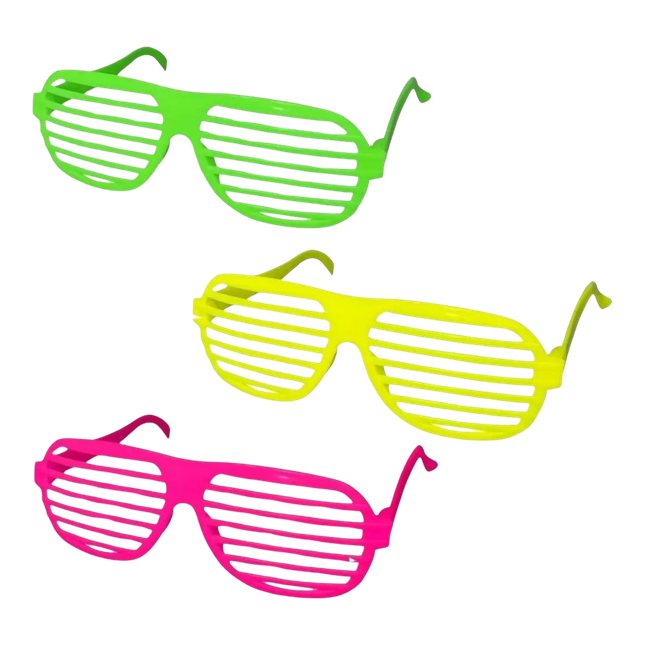 Anteojo Lente Flúor Formas Plástico Colores