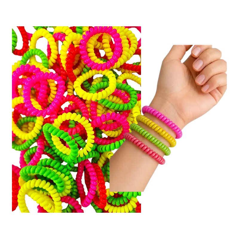 Pulseras Cable Fluor Neon