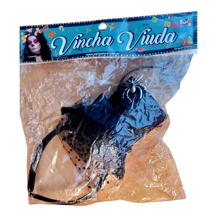 Vincha Viuda Con Tul